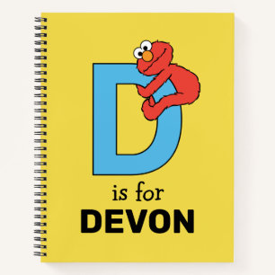 Elmo Alphabet D Blau Notizbuch