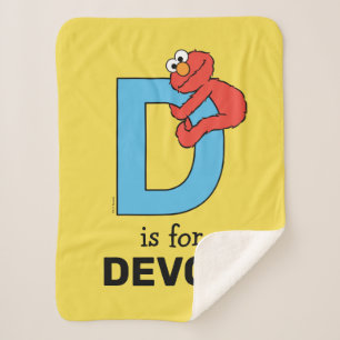 Elmo Alphabet D Blau Sherpadecke