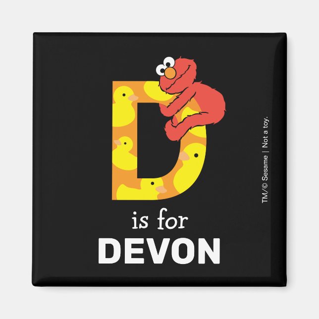 Elmo Alphabet | D Duck Magnet (Vorne)