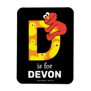 Elmo Alphabet   D Duck Magnet