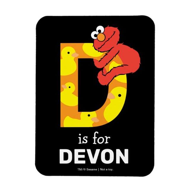 Elmo Alphabet | D Duck Magnet (Vertikal)
