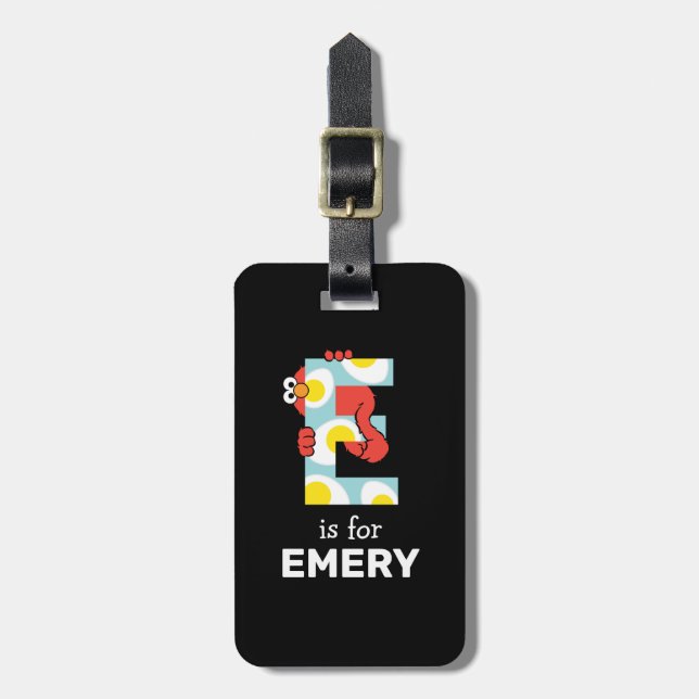 Elmo Alphabet | E Eier Gepäckanhänger (Vorderseite vertikal)