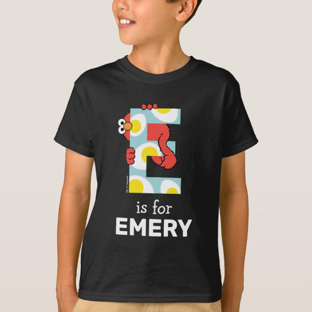 Elmo Alphabet | E Eier T-Shirt (Vorderseite)