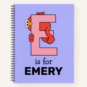 Elmo Alphabet E Pink Notizbuch