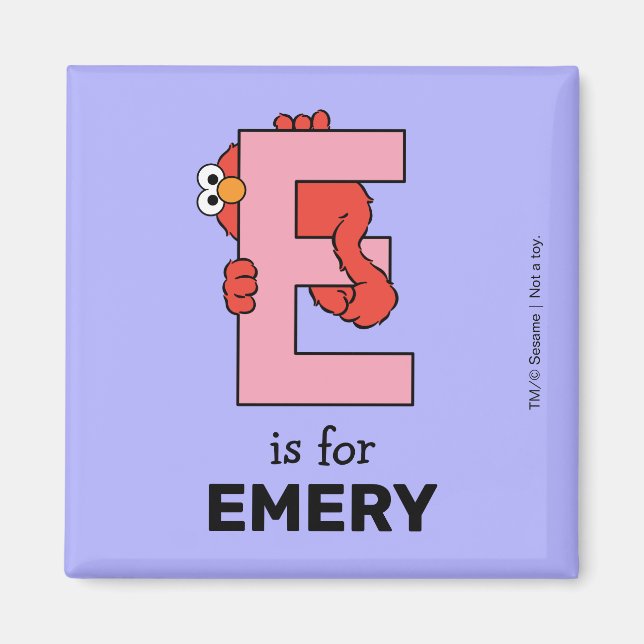 Elmo Alphabet | E Rosa Magnet (Vorne)