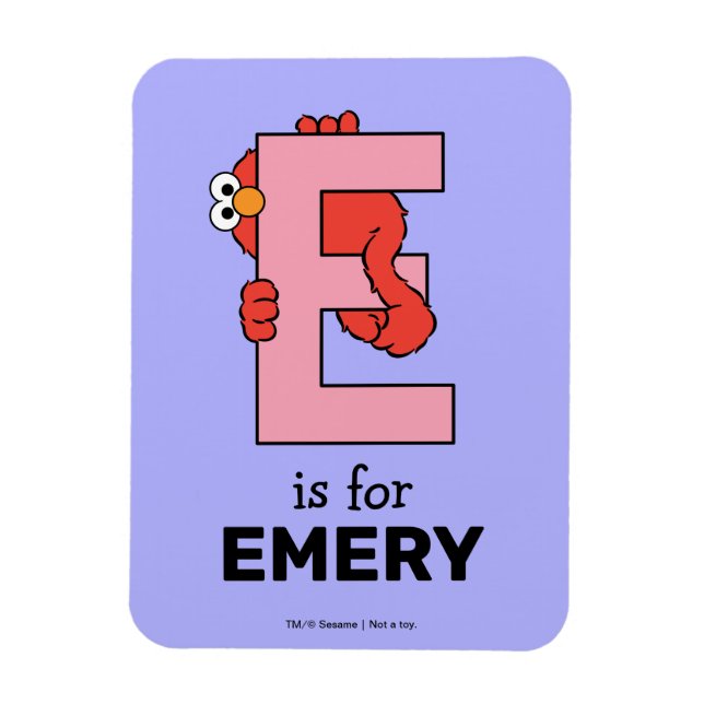 Elmo Alphabet | E Rosa Magnet (Vertikal)