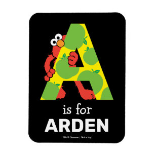 Elmo Alphabet   Ein Apfel Magnet