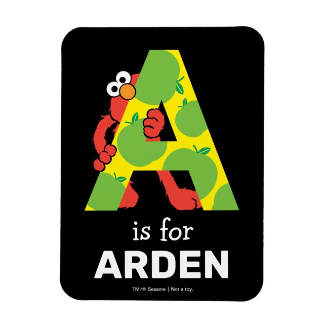 Elmo Alphabet | Ein Apfel Magnet (Vertikal)