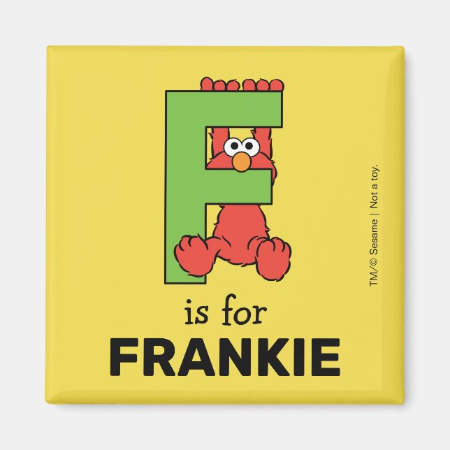 Elmo Alphabet | F Green Magnet (Vorne)