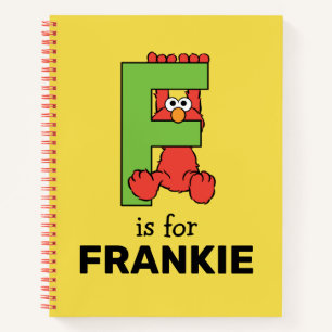 Elmo Alphabet F Green Notizbuch