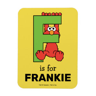 Elmo Alphabet   F Grün Magnet