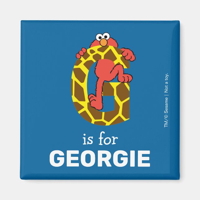 Elmo Alphabet | G Giraffe Magnet (Vorne)