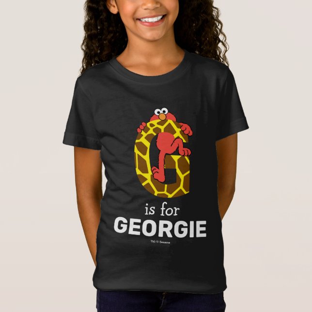 Elmo Alphabet | G Giraffe T-Shirt (Vorderseite)