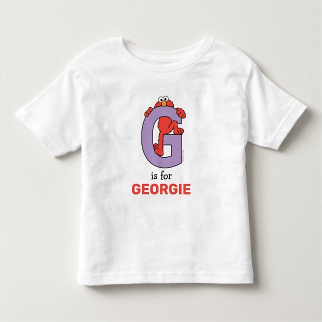 Elmo Alphabet | G LILA Kleinkind T-shirt (Vorderseite)
