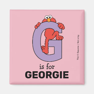 Elmo Alphabet   G LILA Magnet