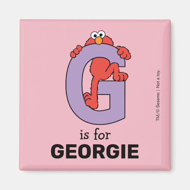 Elmo Alphabet | G LILA Magnet (Vorne)