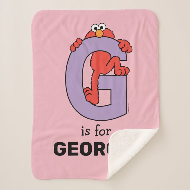 Elmo Alphabet | G LILA Sherpadecke (Vorderseite)