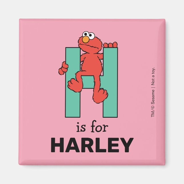 Elmo Alphabet | H Green Magnet (Vorne)