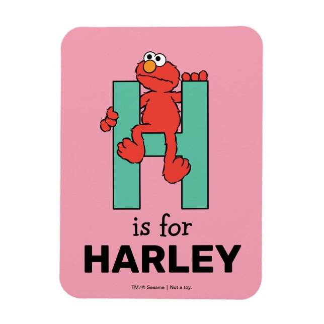 Elmo Alphabet | H Green Magnet (Vertikal)