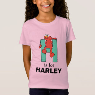 Elmo Alphabet   H Green T-Shirt