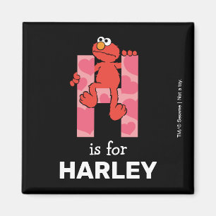 Elmo Alphabet   H Herz Magnet