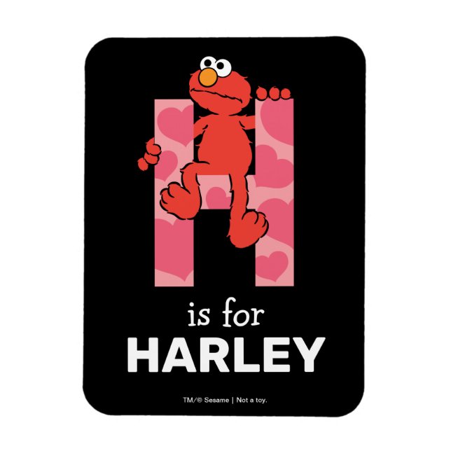 Elmo Alphabet | H Herz Magnet (Vertikal)
