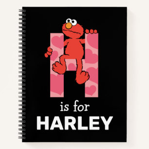 Elmo Alphabet H Herz Notizbuch