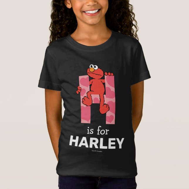 Elmo Alphabet | H Herz T-Shirt (Vorderseite)