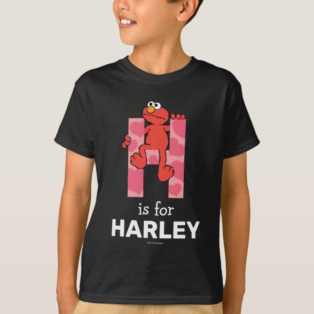 Elmo Alphabet | H Herz T-Shirt (Vorderseite)