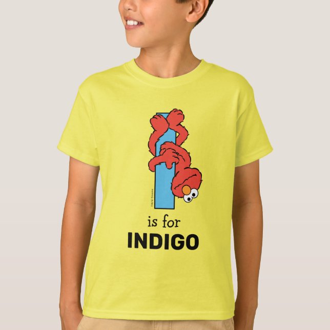 Elmo Alphabet | I Blau T-Shirt (Vorderseite)