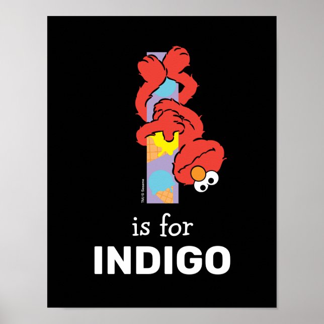 Elmo Alphabet | I Eiscreme Poster (Vorne)