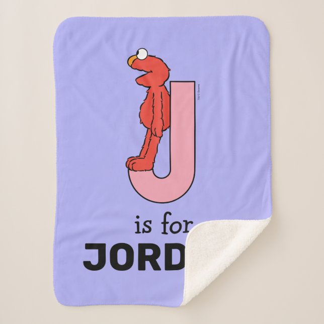 Elmo Alphabet | J Pink Sherpadecke (Vorderseite)