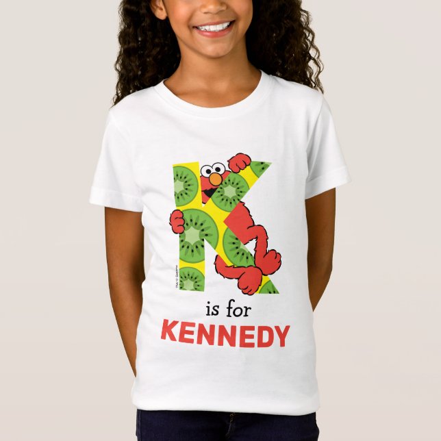 Elmo Alphabet | K Kiwi T-Shirt (Vorderseite)