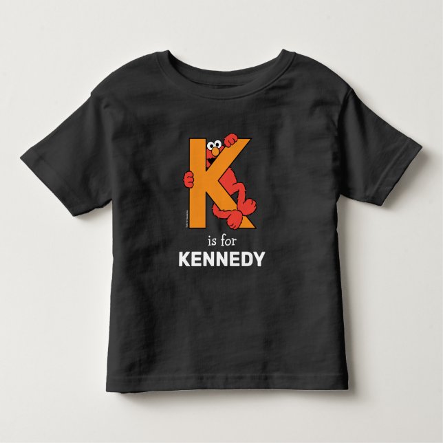 Elmo Alphabet | K Orange Kleinkind T-shirt (Vorderseite)