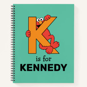 Elmo Alphabet K Orange Notizbuch
