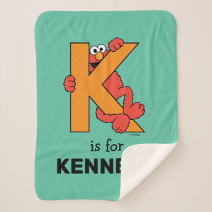 Elmo Alphabet K Orange Sherpadecke