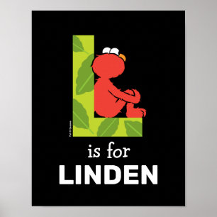 Elmo Alphabet   L Blatt Poster
