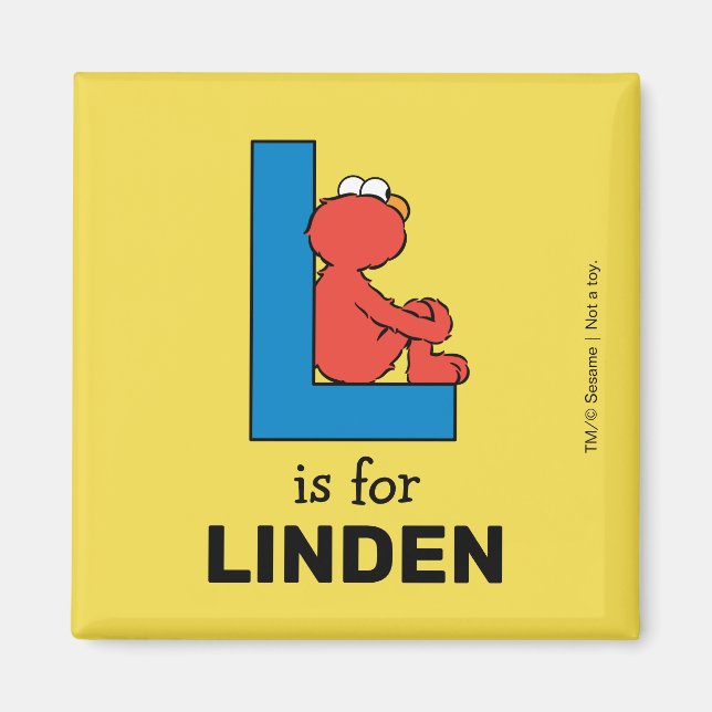 Elmo Alphabet | L Blau Magnet (Vorne)