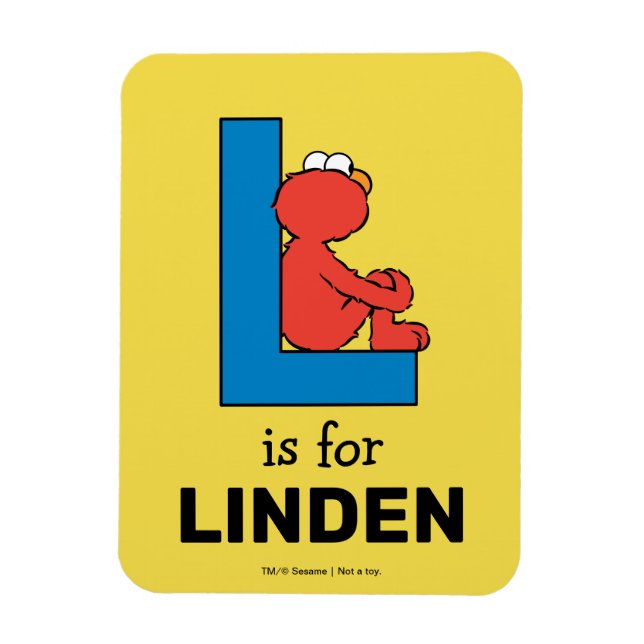 Elmo Alphabet | L Blue Magnet (Vertikal)