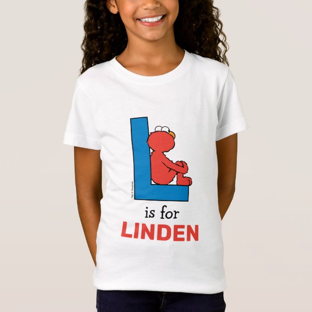 Elmo Alphabet | L Blue T-Shirt (Vorderseite)