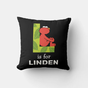 Elmo Alphabet   L Leaf Kissen