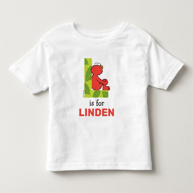 Elmo Alphabet | L Leaf Kleinkind T-shirt (Vorderseite)