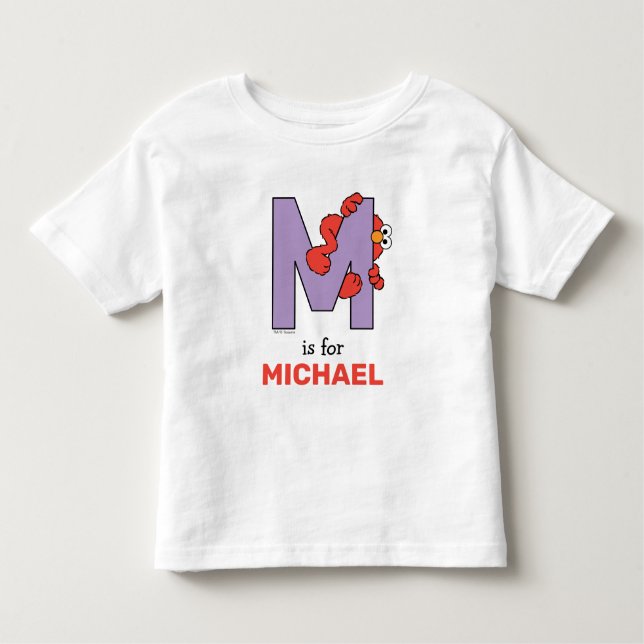 Elmo Alphabet | M LILA Kleinkind T-shirt (Vorderseite)