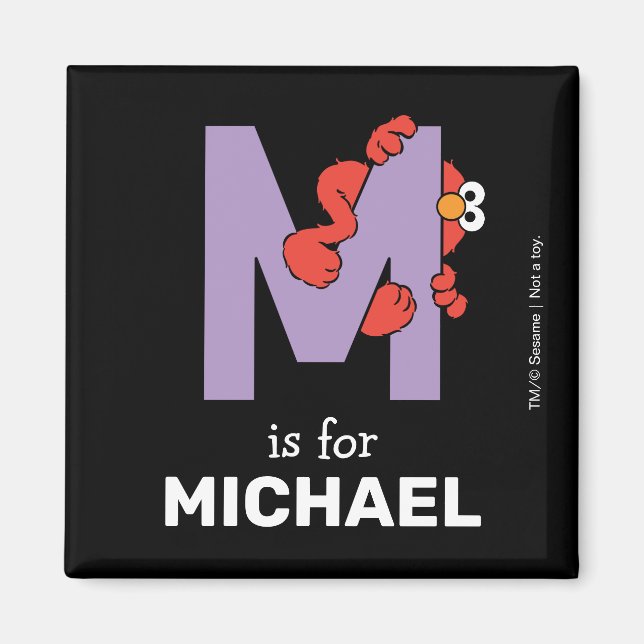 Elmo Alphabet | M LILA Magnet (Vorne)