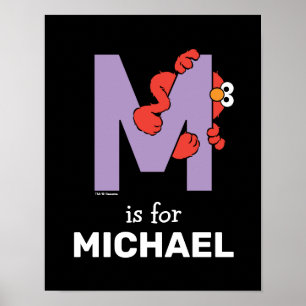 Elmo Alphabet   M LILA Poster