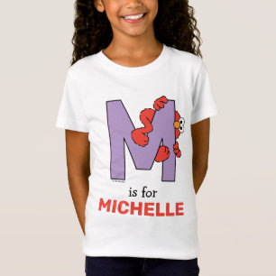 Elmo Alphabet   M LILA T-Shirt