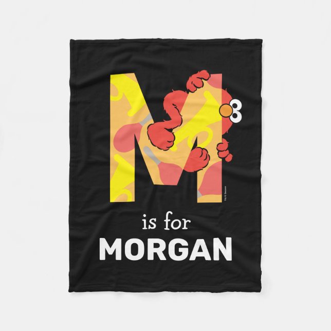 Elmo Alphabet | M Musik Fleecedecke (Vorderseite)