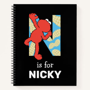 Elmo Alphabet N Schalenfrüchte Notizbuch