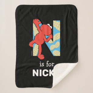 Elmo Alphabet N Schalenfrüchte Sherpadecke