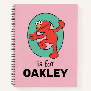 Elmo Alphabet O Aquamarin Notizbuch
